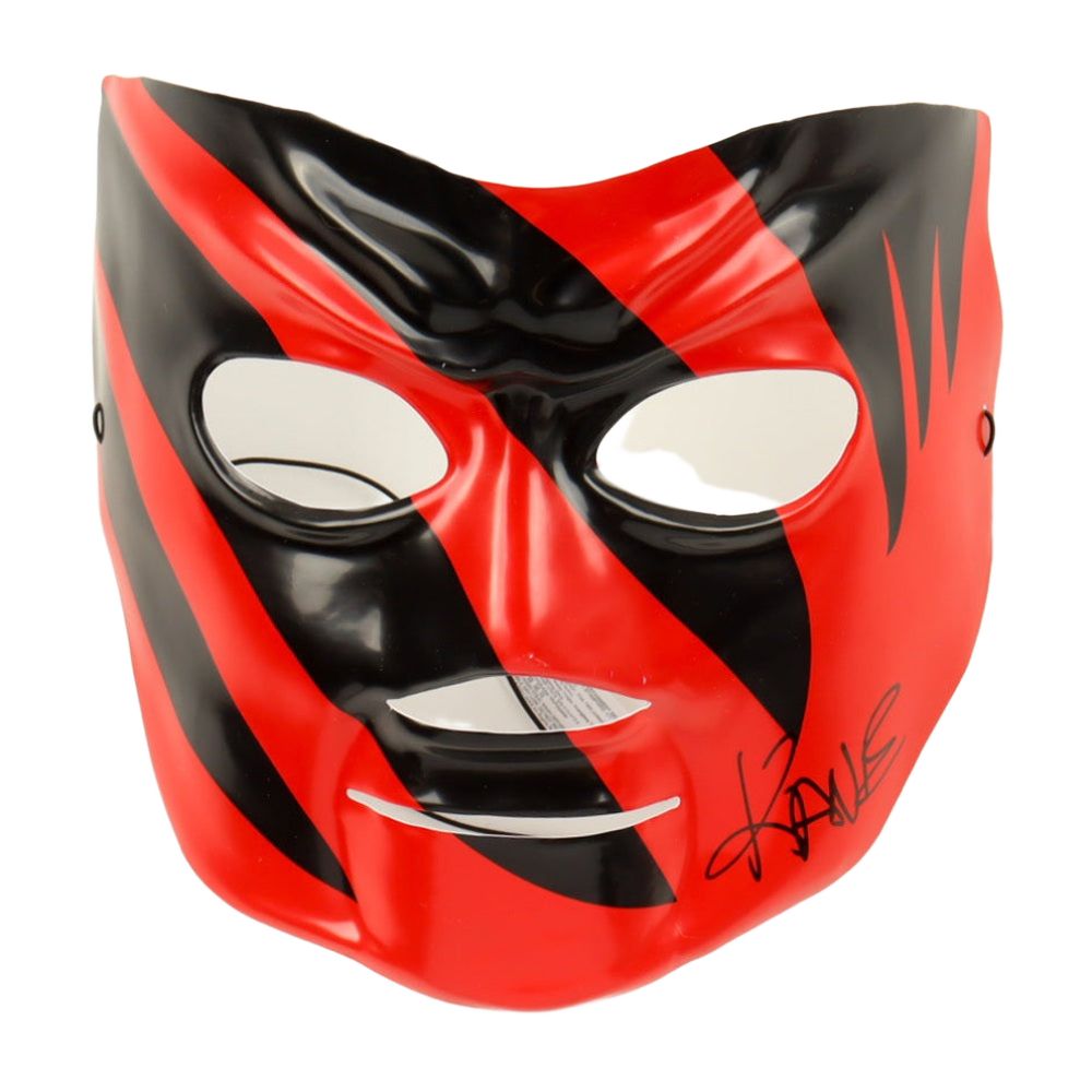Kane Signed WWE Toy Wrestling Mask (JSA)