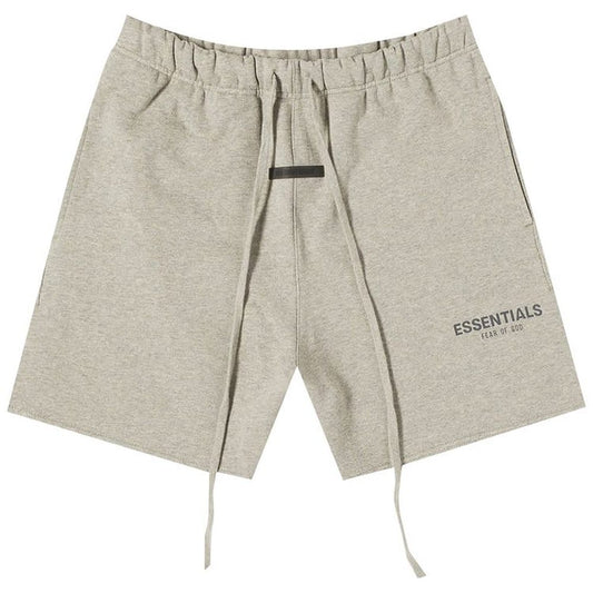 Fear of God Essentials Sweat Short Heather Oatmeal