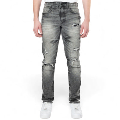SMOKE RISE Wave Effect Jeans