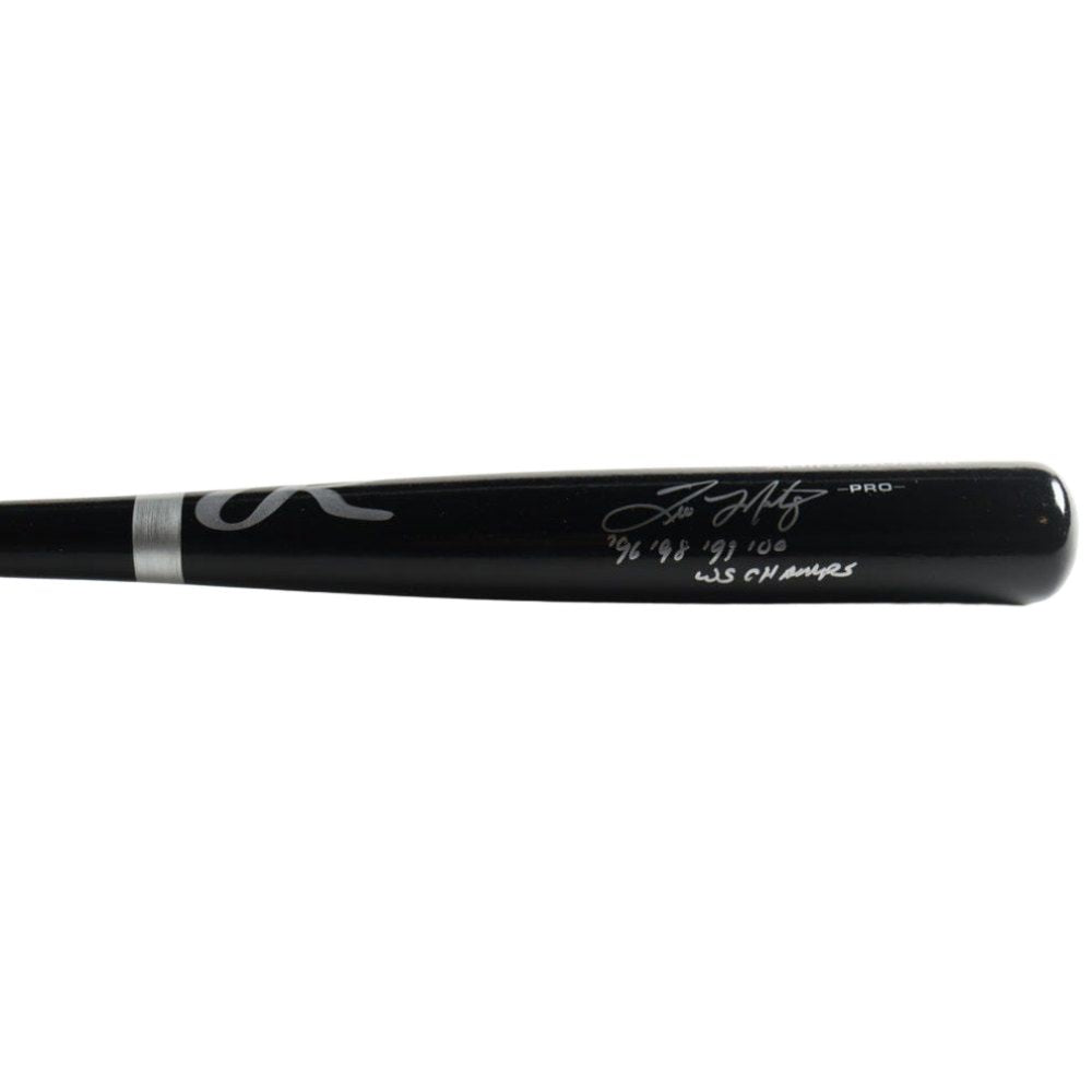 Tino Martinez Signed Rawlings Pro Baseball Bat Inscribed "96, 98, 99, 00 WS Champs" (Beckett)